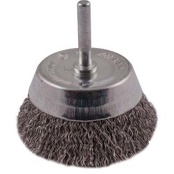 Wire Cup Brush 63mm 6mm Shaft Stainless Steel